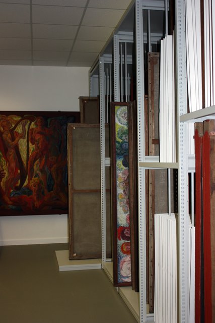 Ein Blick in das neue Gemäldearchiv