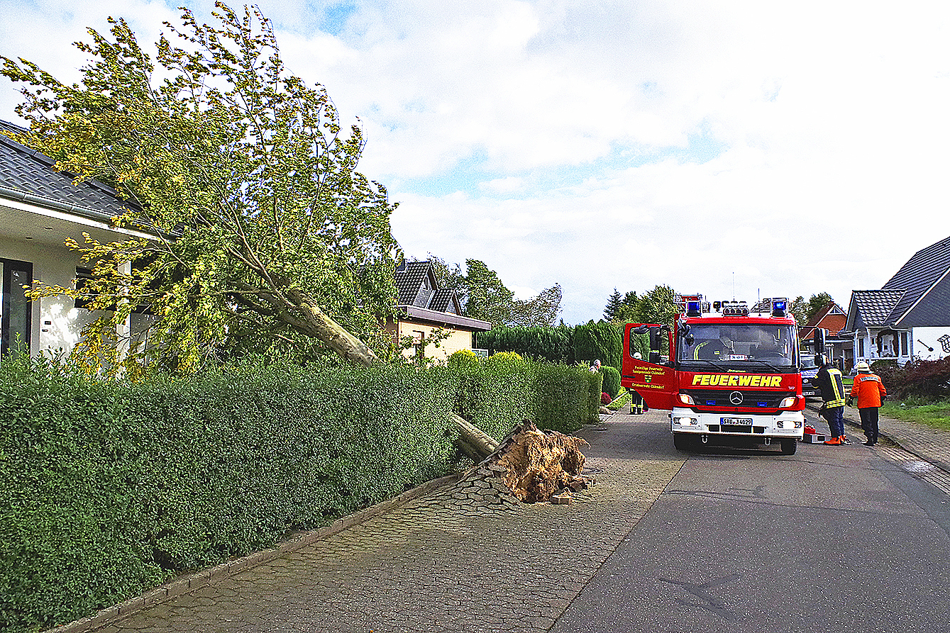 Insgesamt 1.177 unwetterbedingte Einsätze hielten die Feuerwehren im Oktober in Atem. Besonders schlimm war die Lage im Oktober