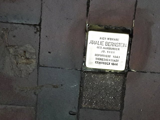 Ein gesäuberter Stolperstein