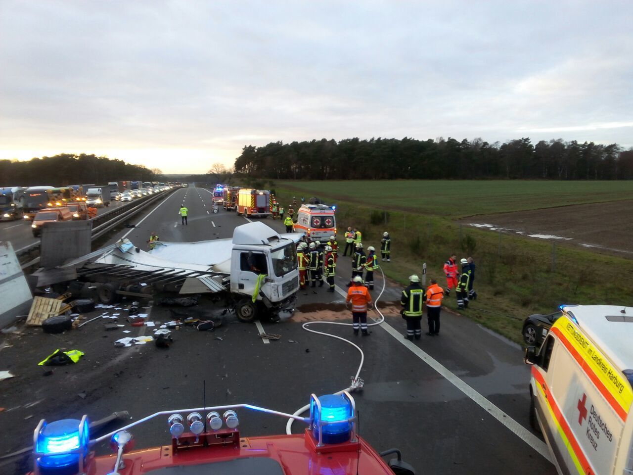 Ein Blick auf die Unfallstelle