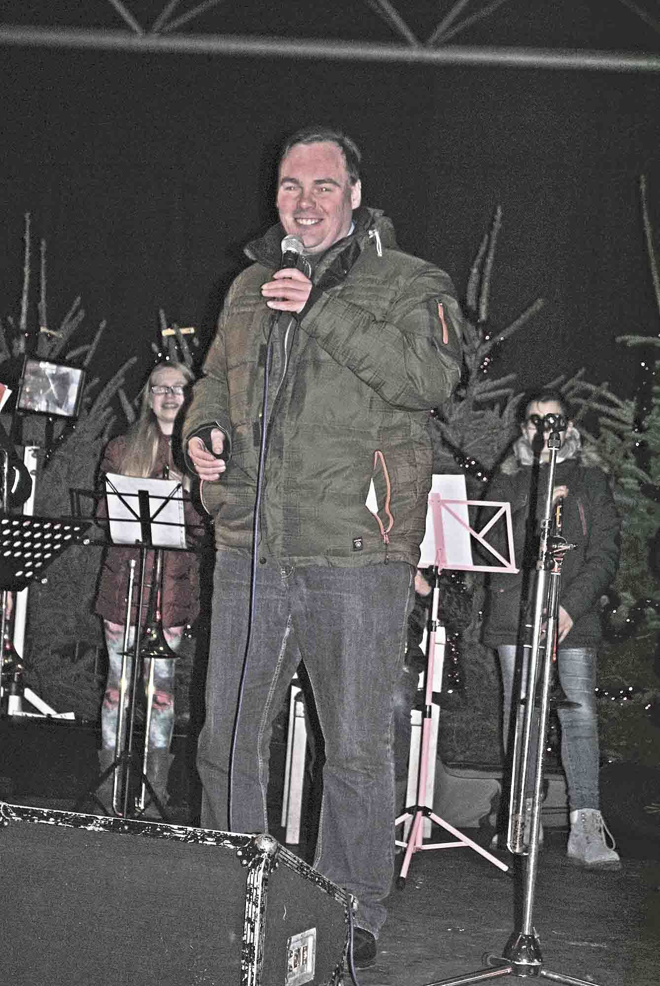 Bürgermeister André Wiese bei der Eröffnung