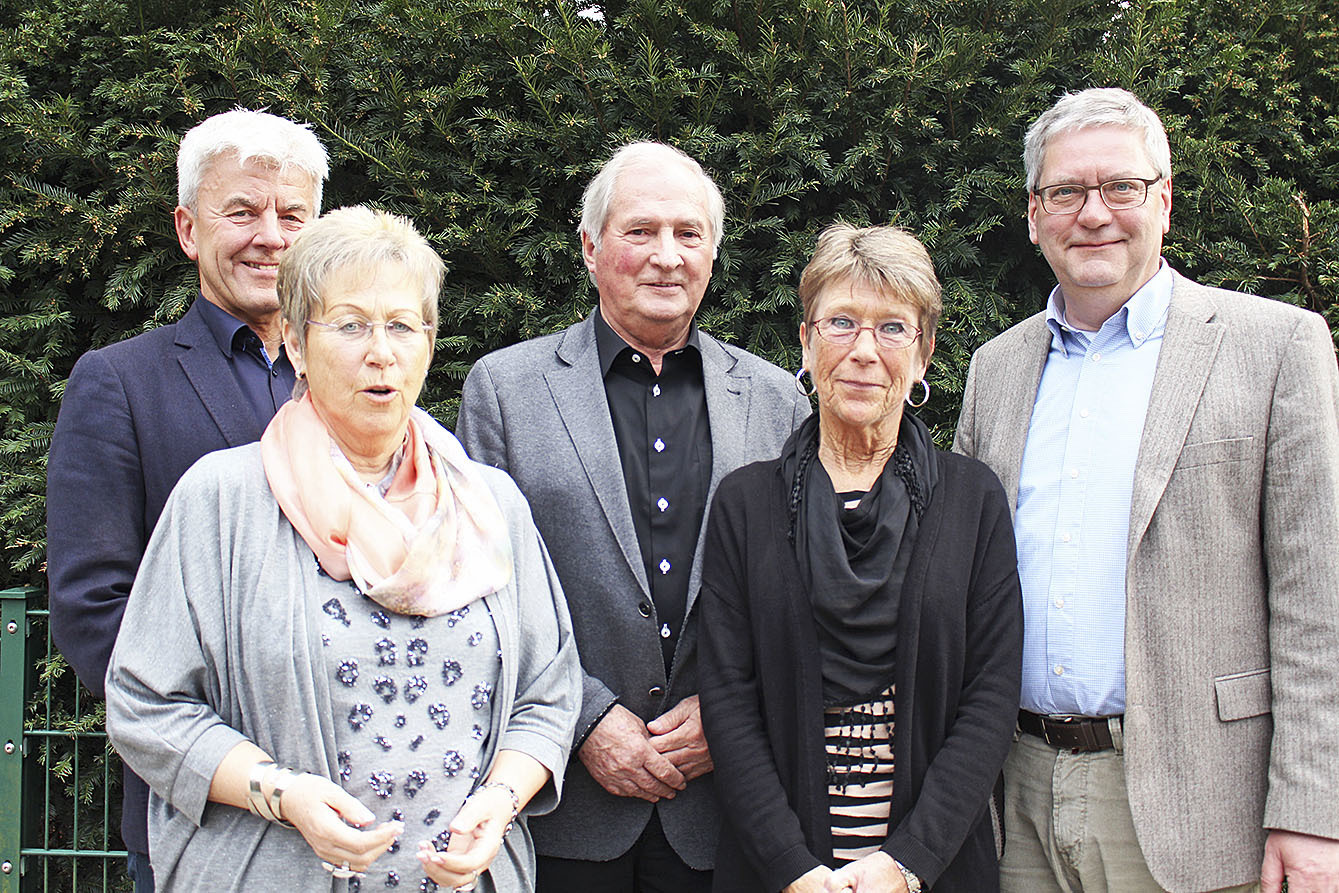 Der Vorstand der KKI (v.li.): Udo Pagenkämper, Giesela Sorge, Hans-Jürgen Förster, Traute Henk und Thomas Hempel