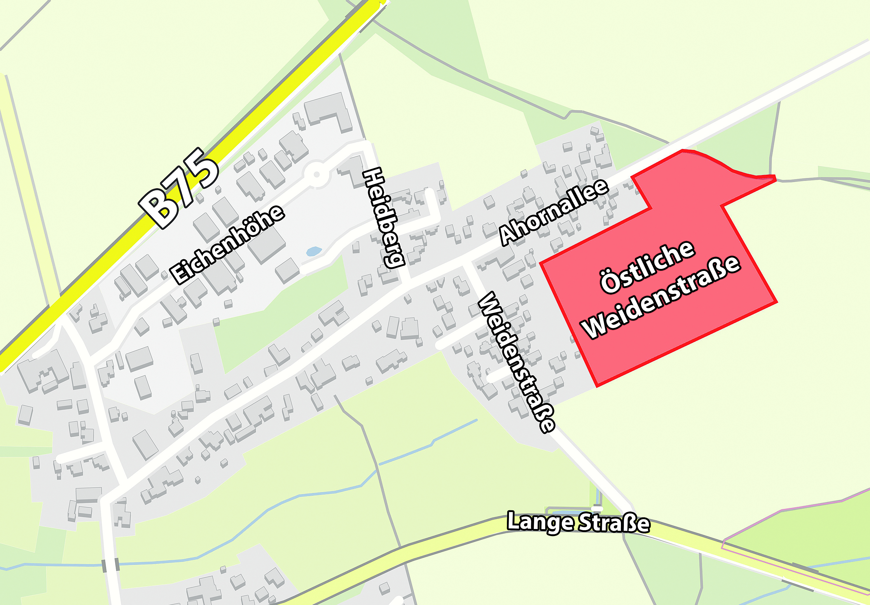 Zwischen Ahornallee und Weidenstraße in Kakenstorf soll das Neubaugebiet entstehen