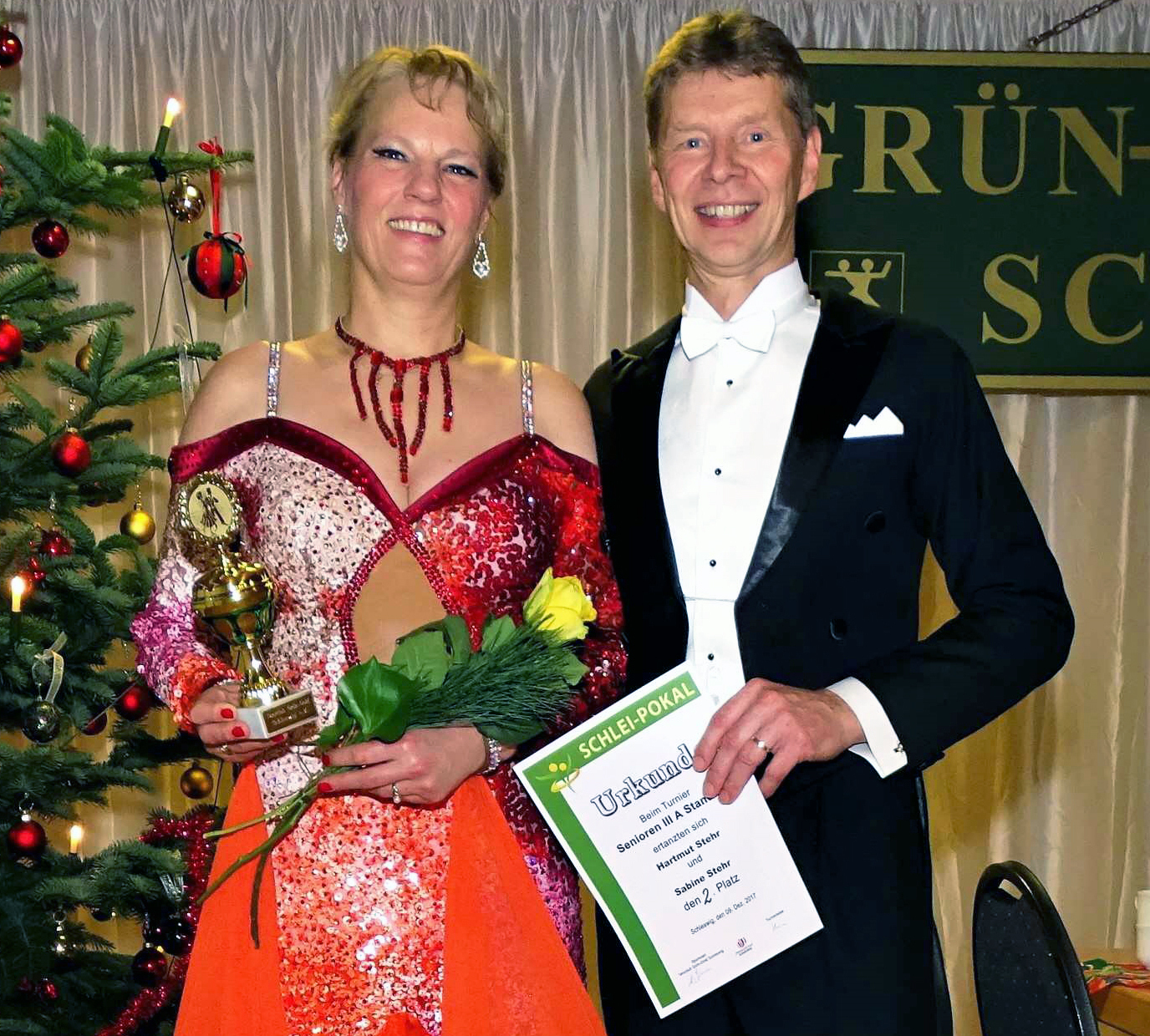 Das Jesteburger Tanzpaar Sabine und Hartmut Stehr belegte Platz zwei