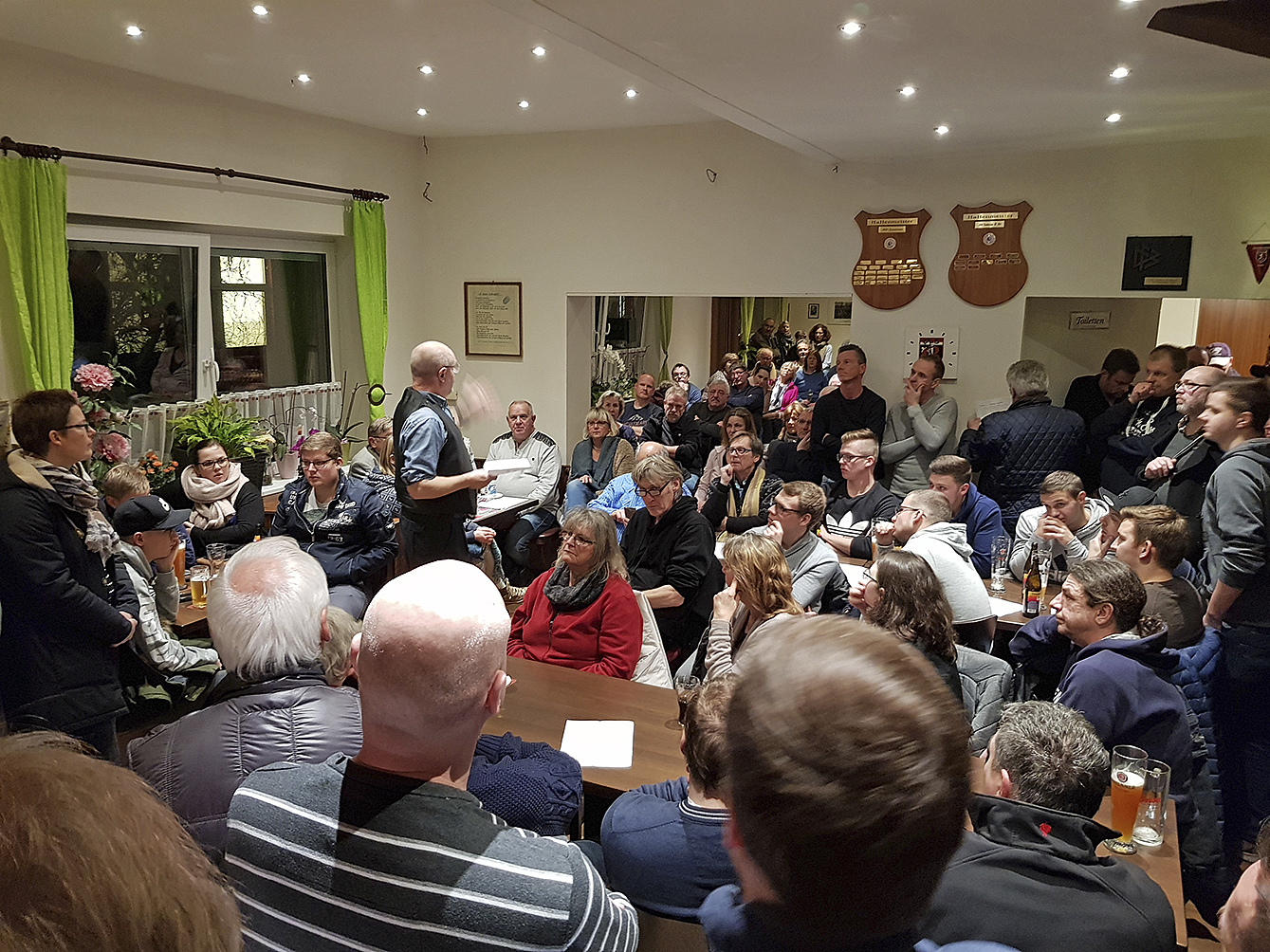 Volles Haus im Vereinslokal