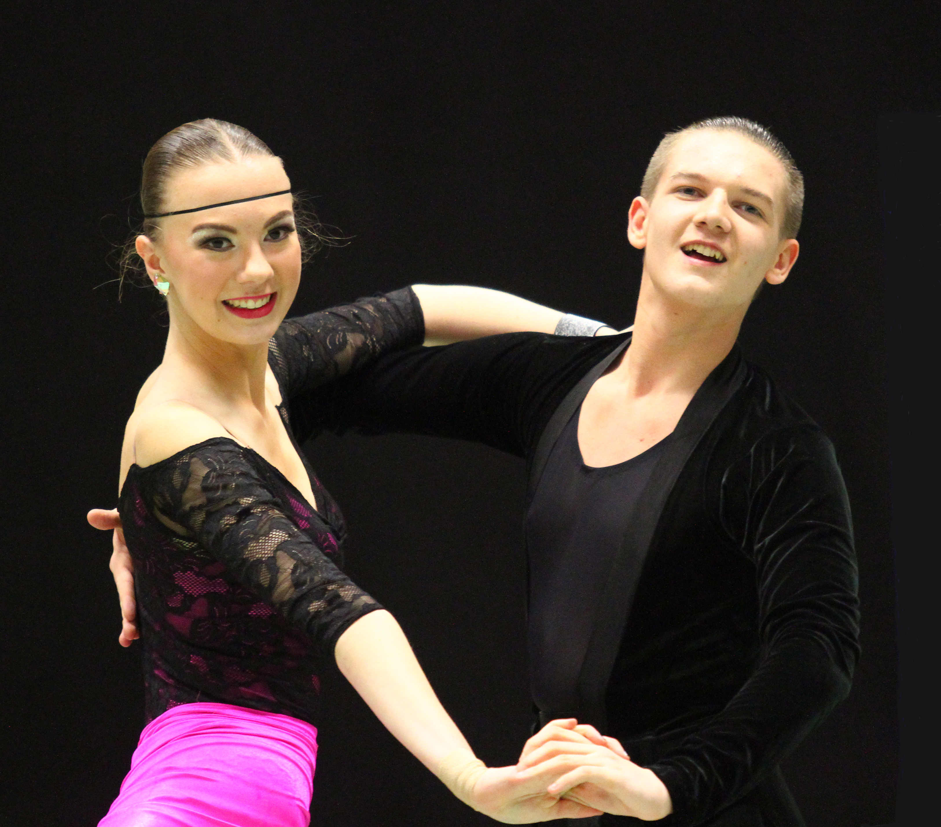 Kim Steiner (18) und Marlon Schrön (16) aus dem D-Team