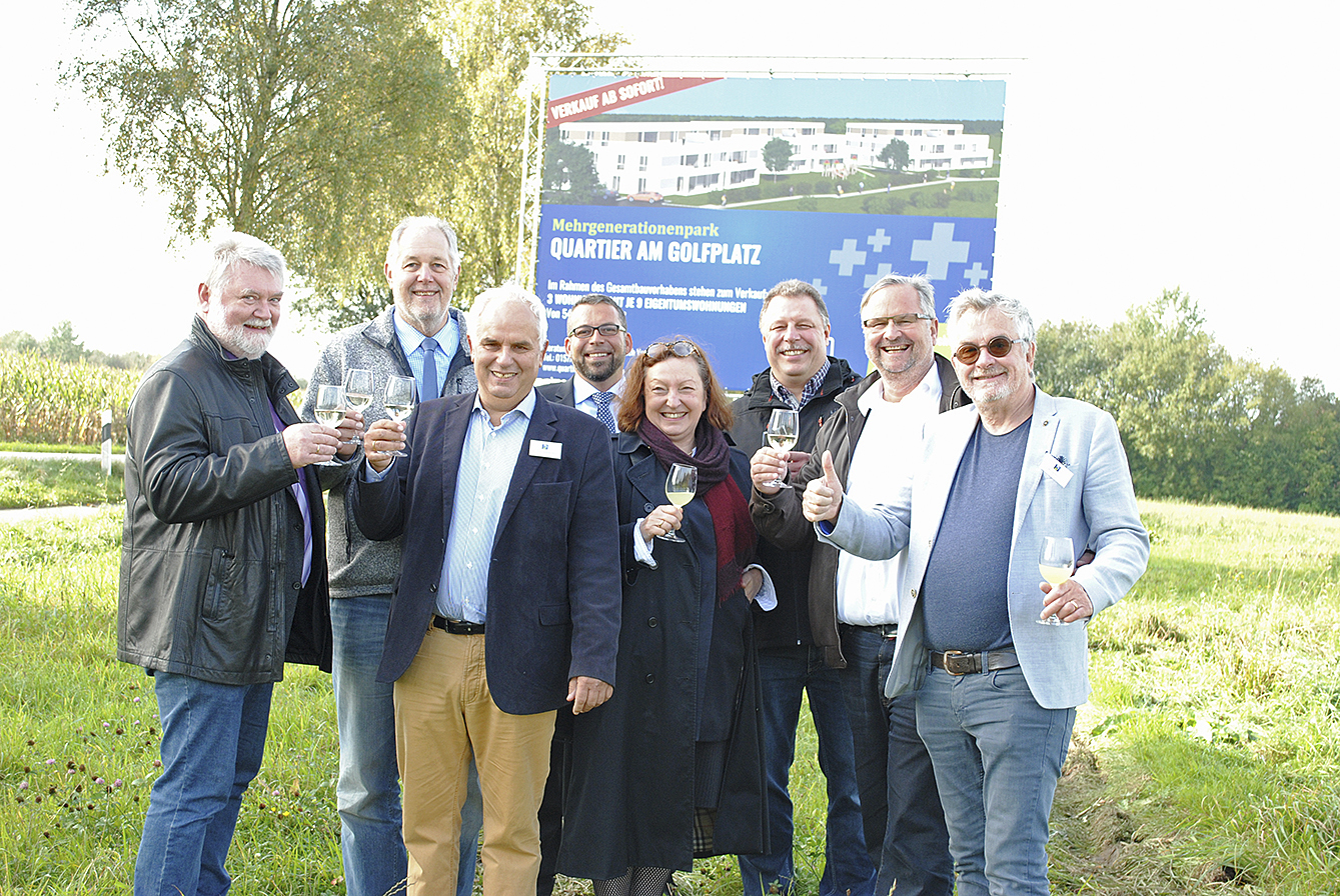 Am Quartier am Golfplatz wurde mit der Vermarktung der ersten Eigentumswohnungen begonnen