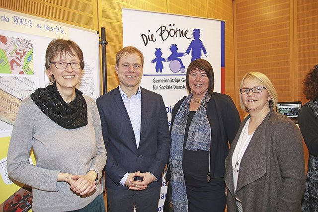 Das Börne Team (v.li.) Beate Szillat, Marco Schrader, Stefanie Mencke und Cora Böhling