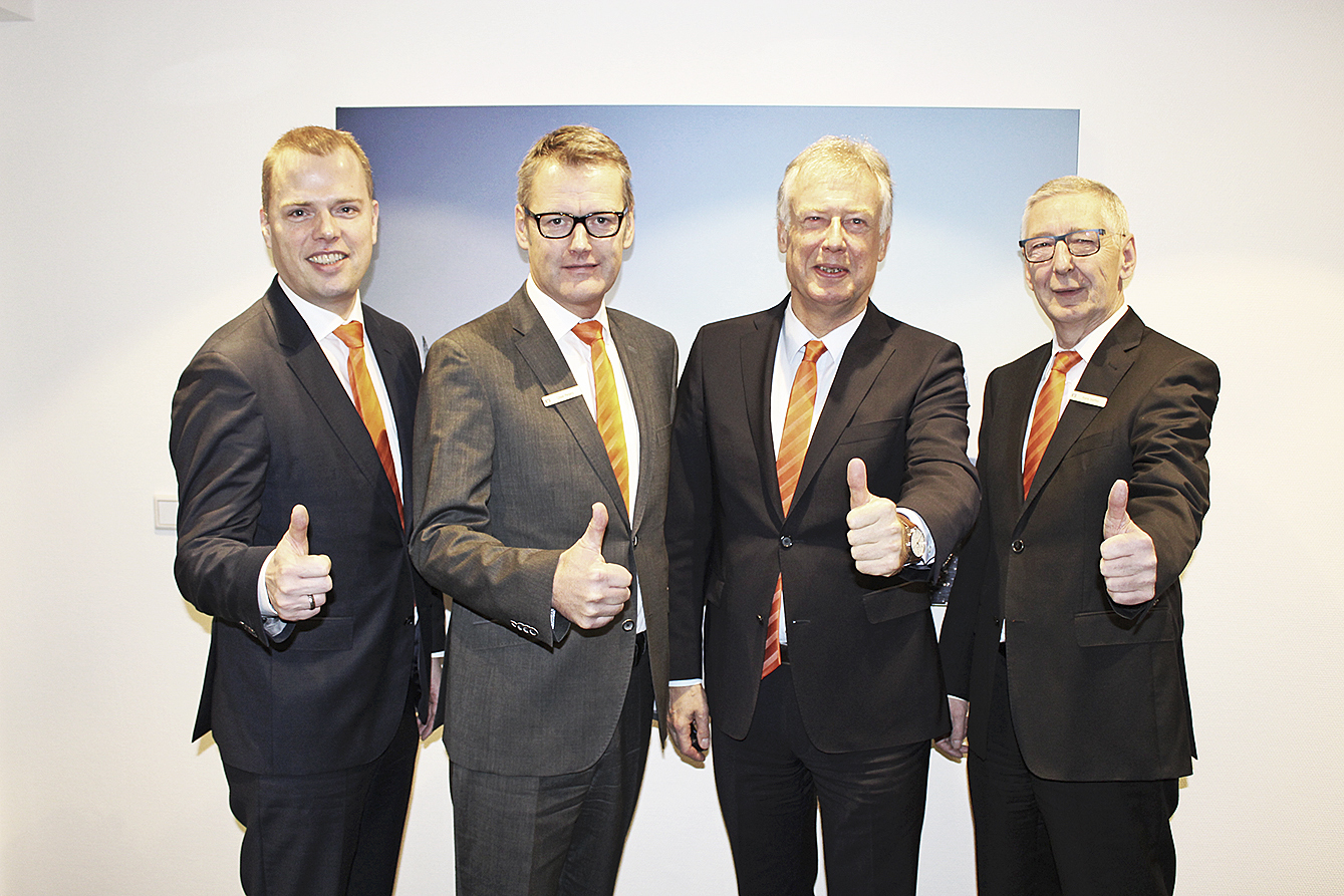 Blickten auf 2017 zurück (v. li.): Frank Soetbeer, Uwe Peters, Cord Hasselmann und Frank Steffen