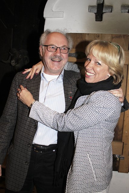 Bahnt sich da eine Große Koalition an? Helmut Pietsch (Fraktionsvorsitzender der SPD) und Britta Witte (Fraktionsvorsitzende der CDU)