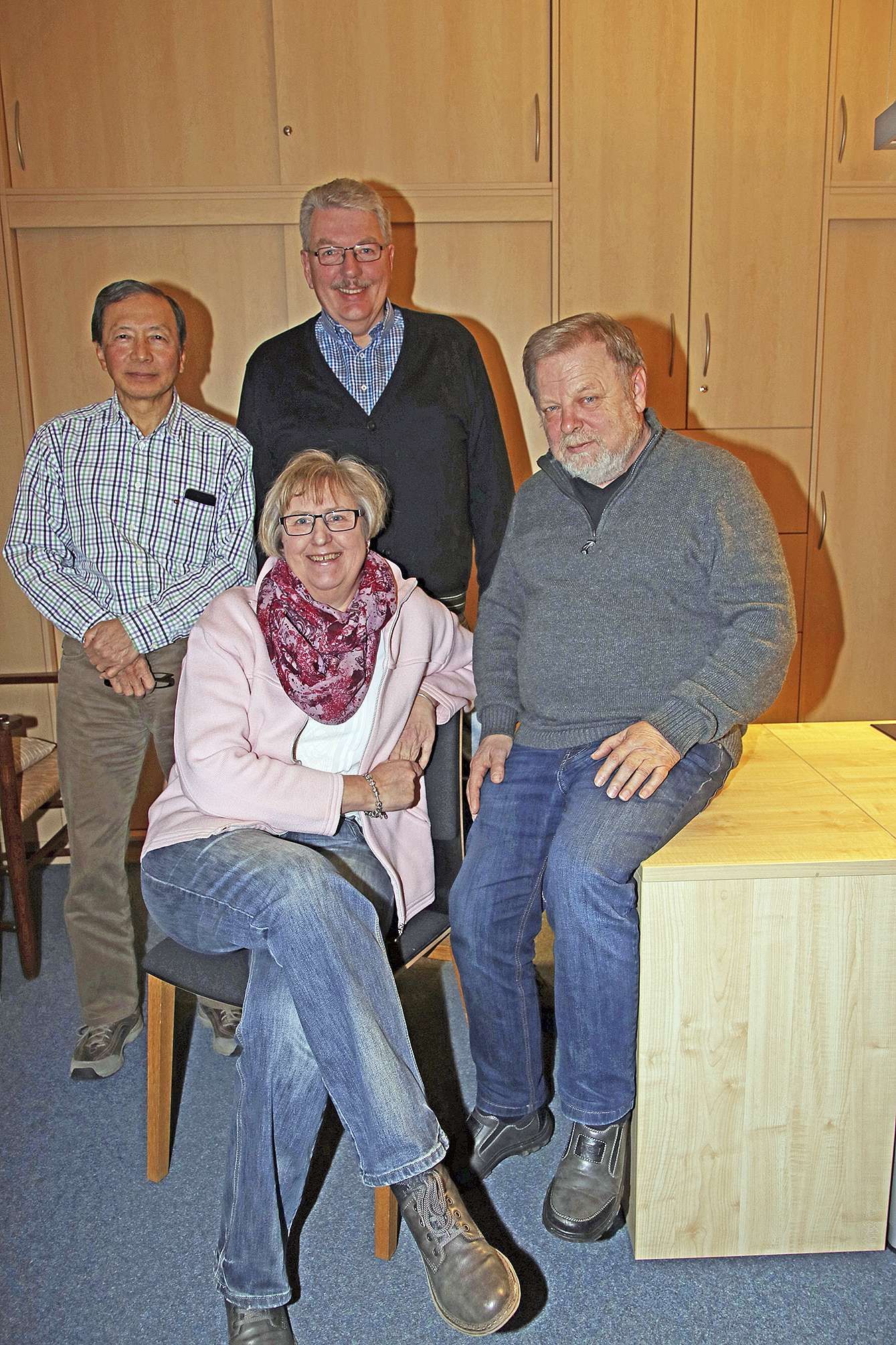 Das Leitungs-Team (v.li.): Sugiri Sakiwan, Sibylle Rohleder, Klaus Schmidt und Christoph Podloucky