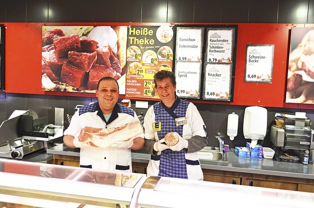 Fleisch und Wurstwaren sind ihre Spezialität: Robert Becher und Manuela Curt