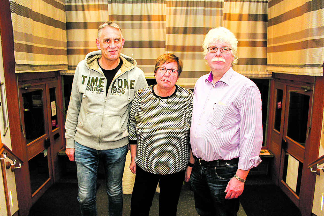 Mitglieder der Bürgerinitiative (v.li.): Sven Feldtmann, Hannelore Plata und Lutz Feldtmann