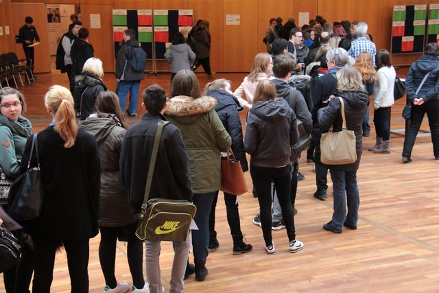 Der Andrang zum Azubi Speed Dating ist groß | Foto: IHK