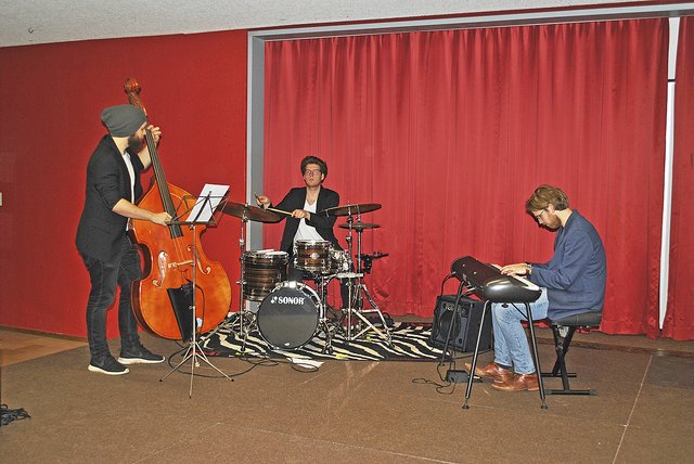 Gestaltete den musikalischen Rahmen: das "HLM-Trio" aus Hamburg