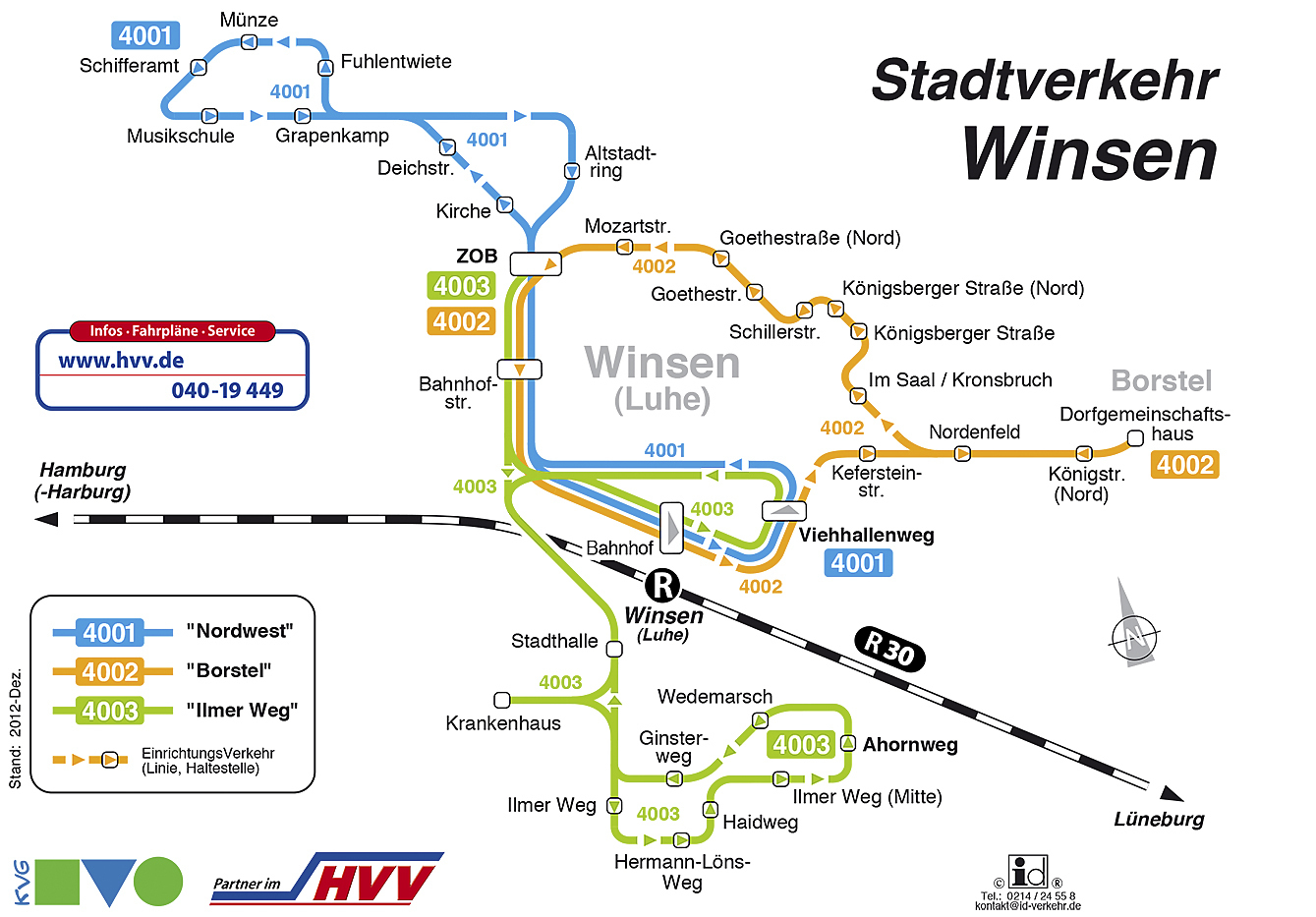 Der Stadtbus fährt auf verschiedenen Linien, die aber offenbar nicht optimal geplant sind