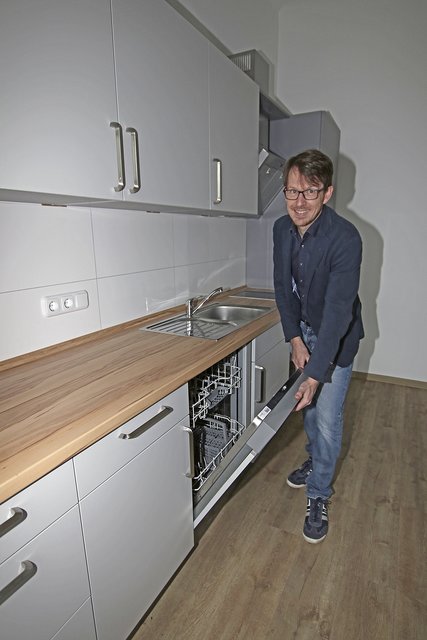 ... und Björn Protze über die moderne Küche Fotos: jd