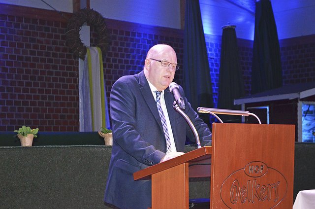 Kfz-Obermeister Joachim Czychy begrüßte die Gäste