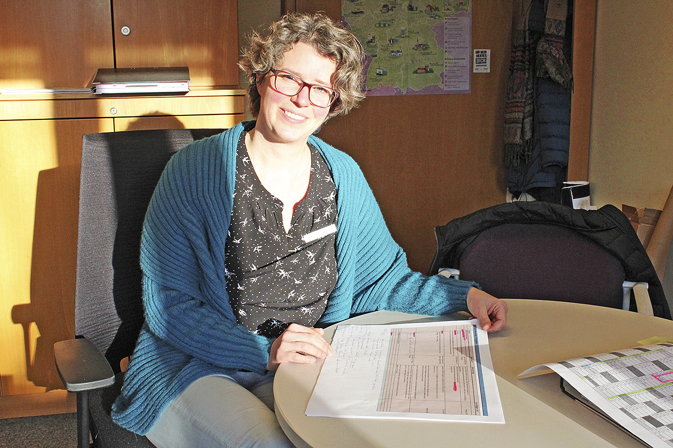 May-Britt Müller vom Stadtmarketing freut sich über das Engagement der Harsefelder