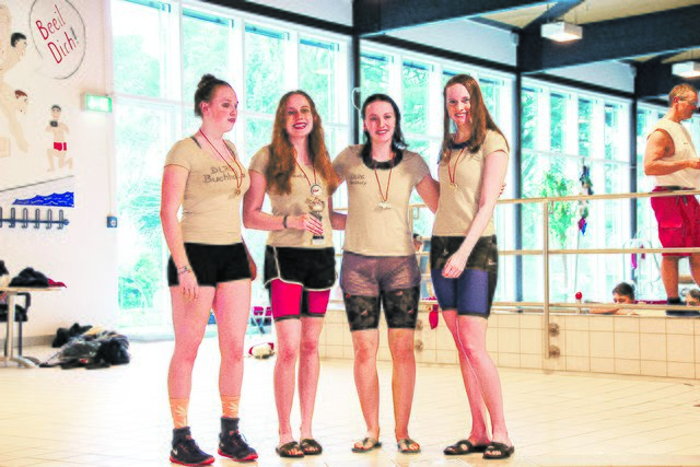 Das erfolgreiche Team (v. li.): Pia Utermüller, Lisanne Wittenberg, Carolin Steling und Sina Betram