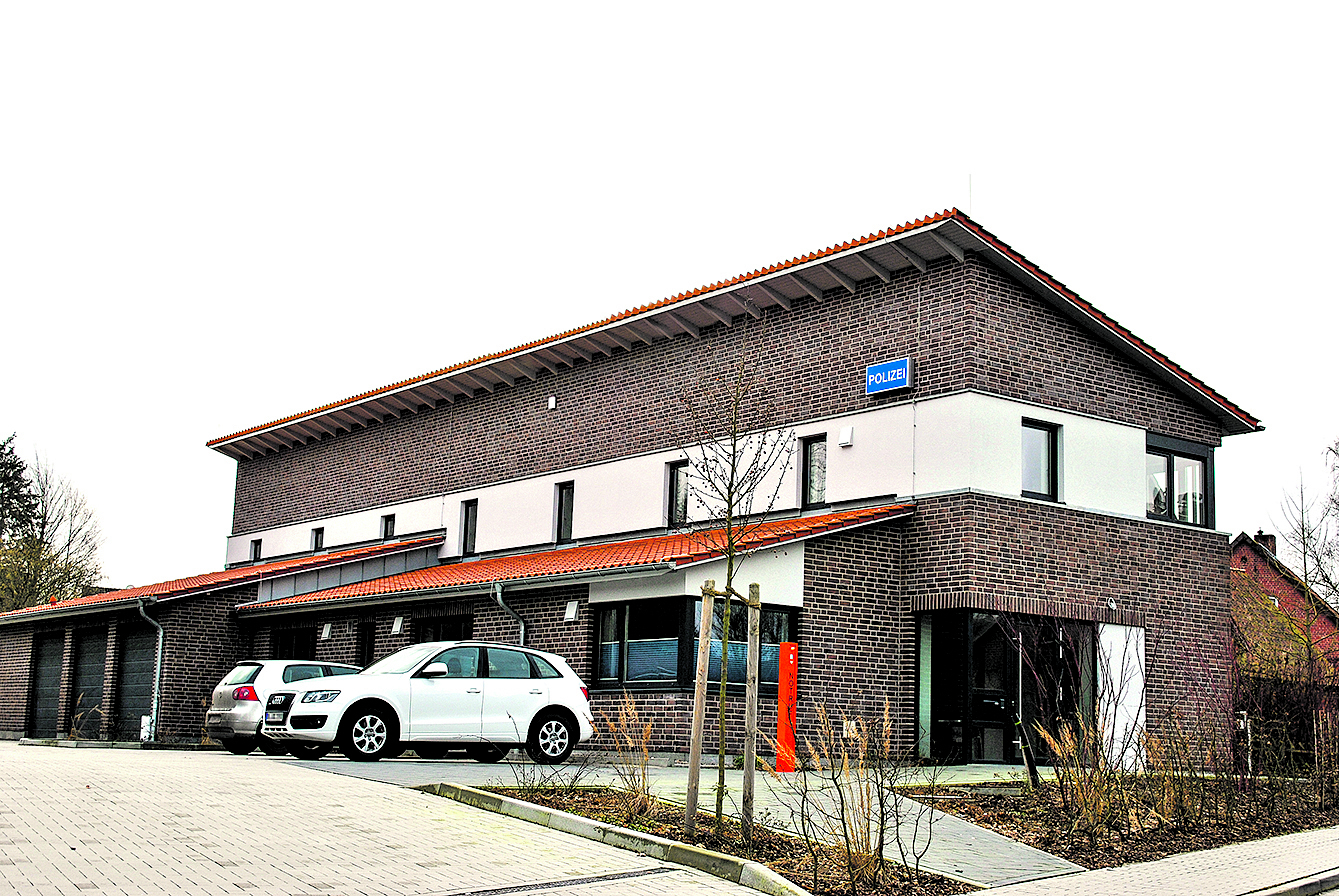 Wurde im vergangenen Jahr fertiggestellt: die Polizeistation am Zickzackweg in Salzhausen