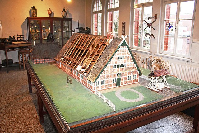 Das Modell eines Altländer Bauernhauses