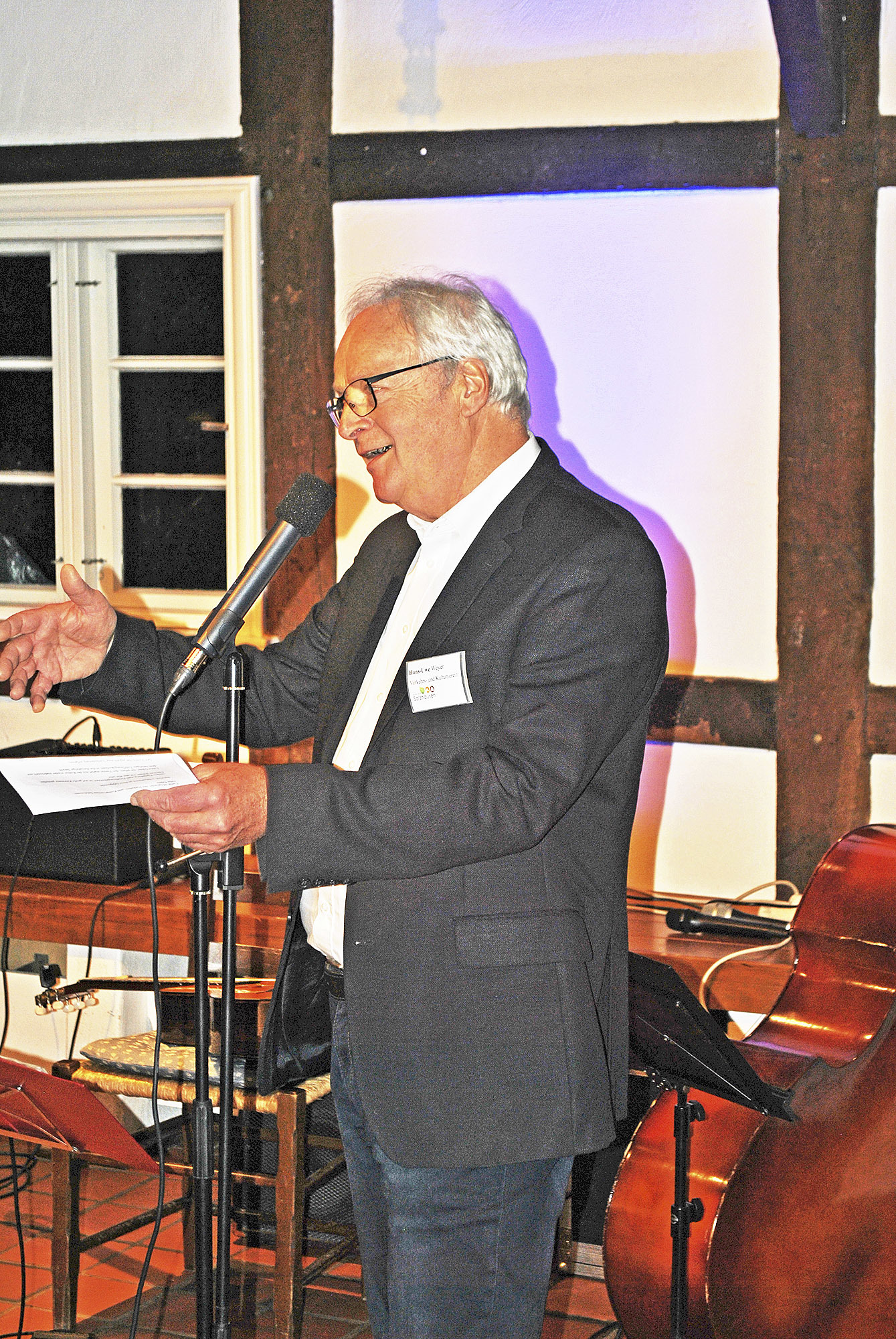 Stellte das Kulturprogramm vor: Hans-Uwe Weyer, Vorsitzender des Verkehrs- und Kulturvereins Salzhausen