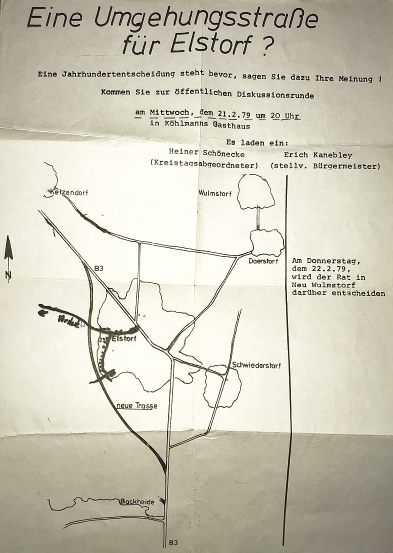 Damals schon ein Thema: Einladung zu einer öffentlichen Diskussion im Jahr 1979