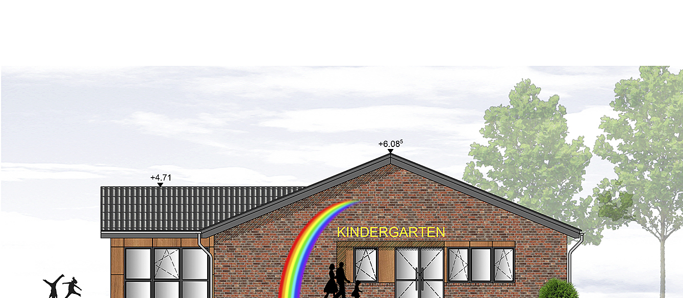 So soll der Kindergartenneubau in Kutenholz aussehen