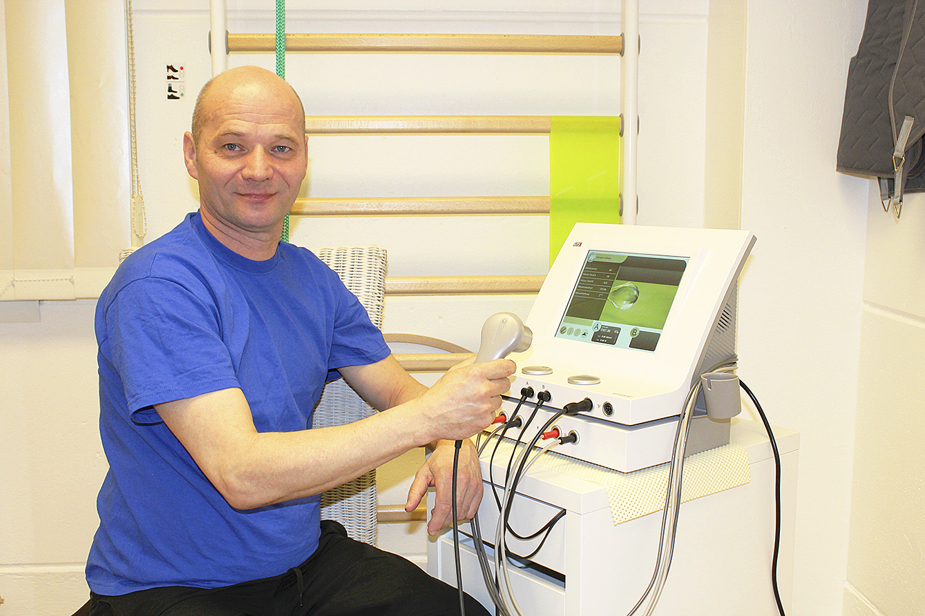 Maik Sieber hat sich u.a. auf Elektrotherapie spezialisiert