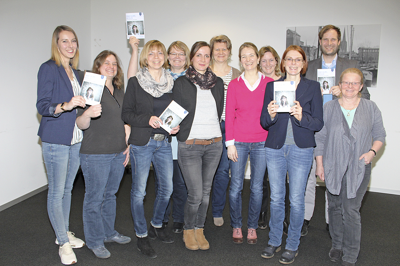 Engagiertes Team: Sie haben den Praktikumskatalog erstellt