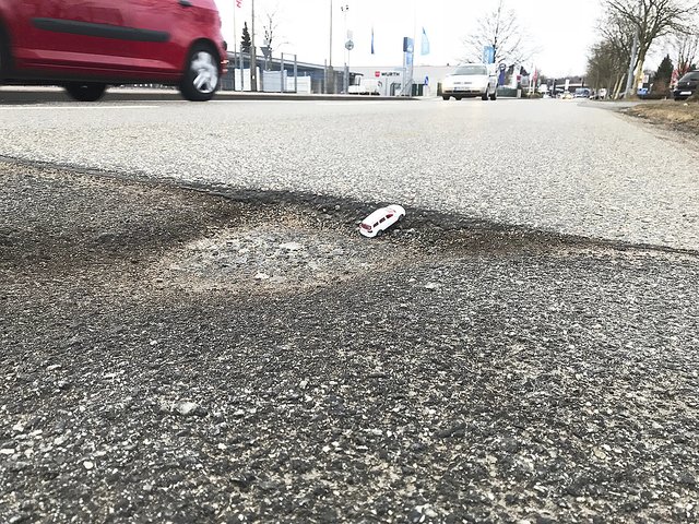 Eine Gefahr für jede Achse im Gewerbegebiet Süd
in Stade-Ottenbeck Fotos: privat/bc