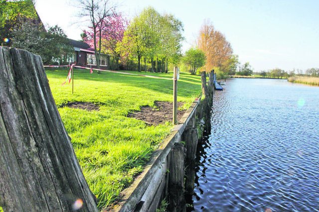 Die morsche Ufebbefestigung wuurde durch einen Neubau ersetzt