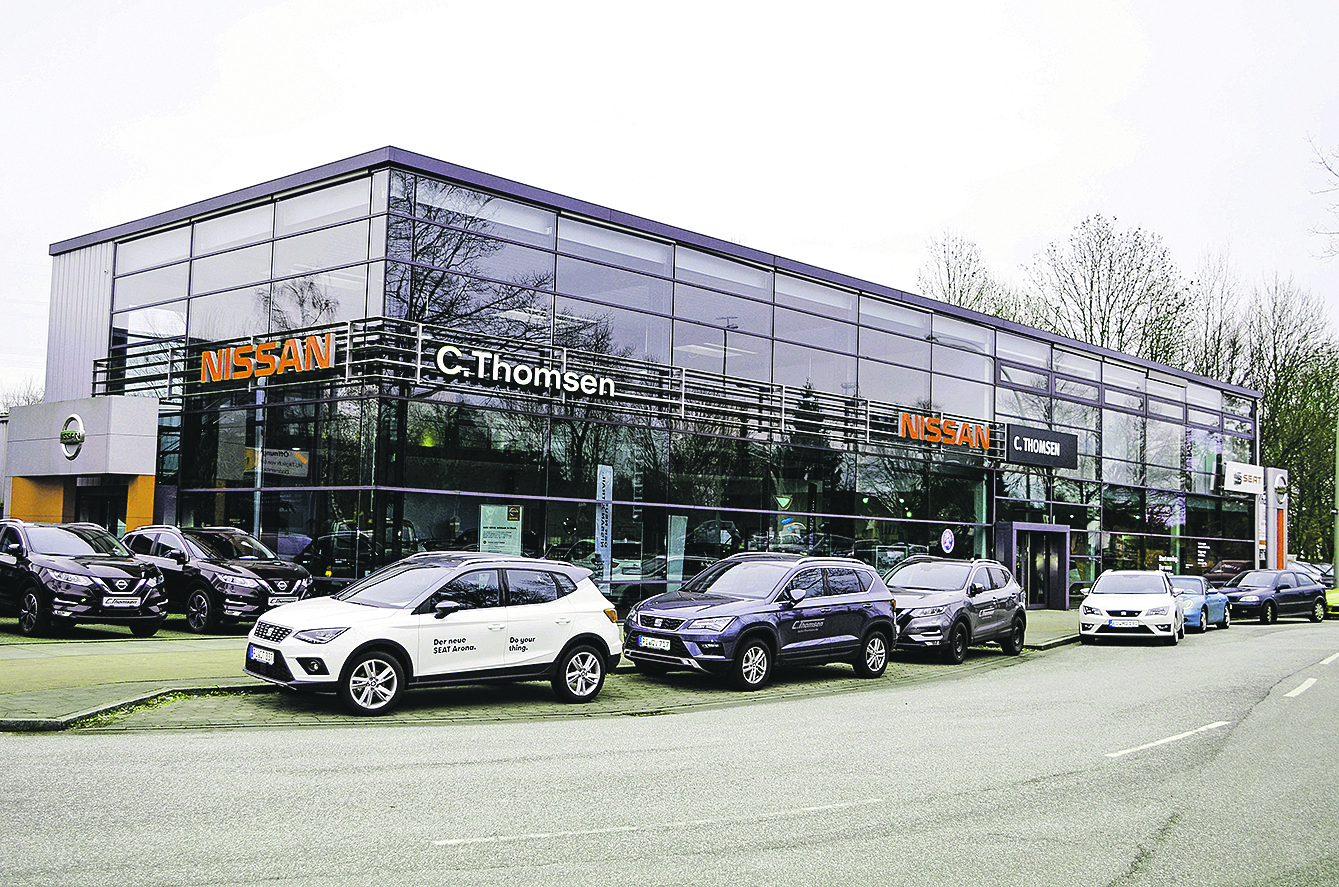 Das Autohaus C.Thomsen am Harburger Lewenwerder 2