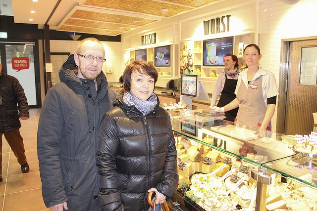 Susanne und Gerd Zimmermann testeten den neuen Rewe-Markt: "Ein Supermarkt hat in der Innenstadt jahrelang gefehlt"