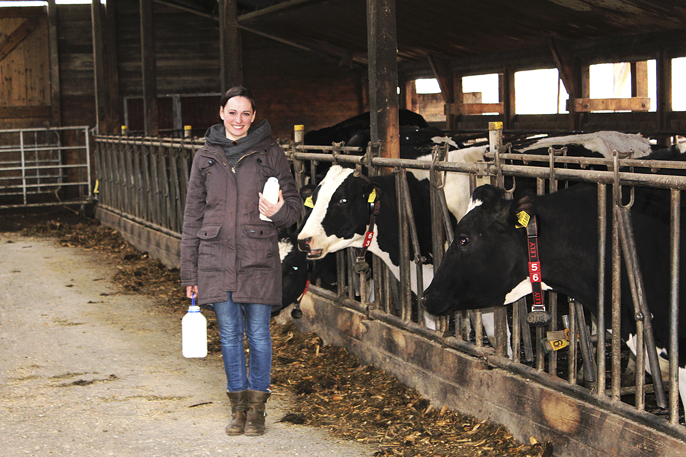 Elisabeth Dallmann verkauft die Milch ihrer Kühe in Mehrwerg-Verpackungen
Fotos: as