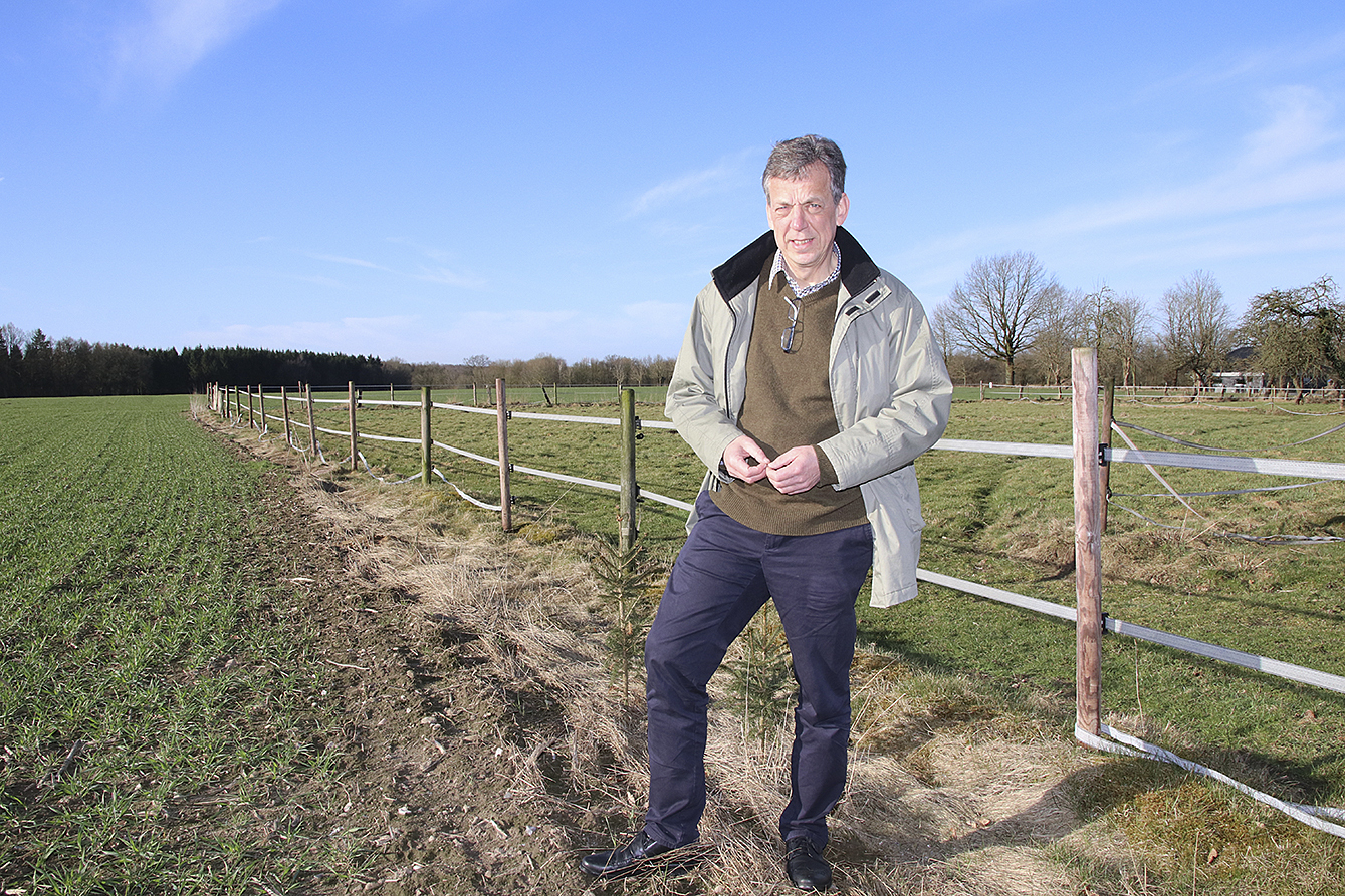 Links Acker, rechts Grünland: Beides sind zwei wichtige Themen für
Helmut Dammann-Tamke Fotos: jd