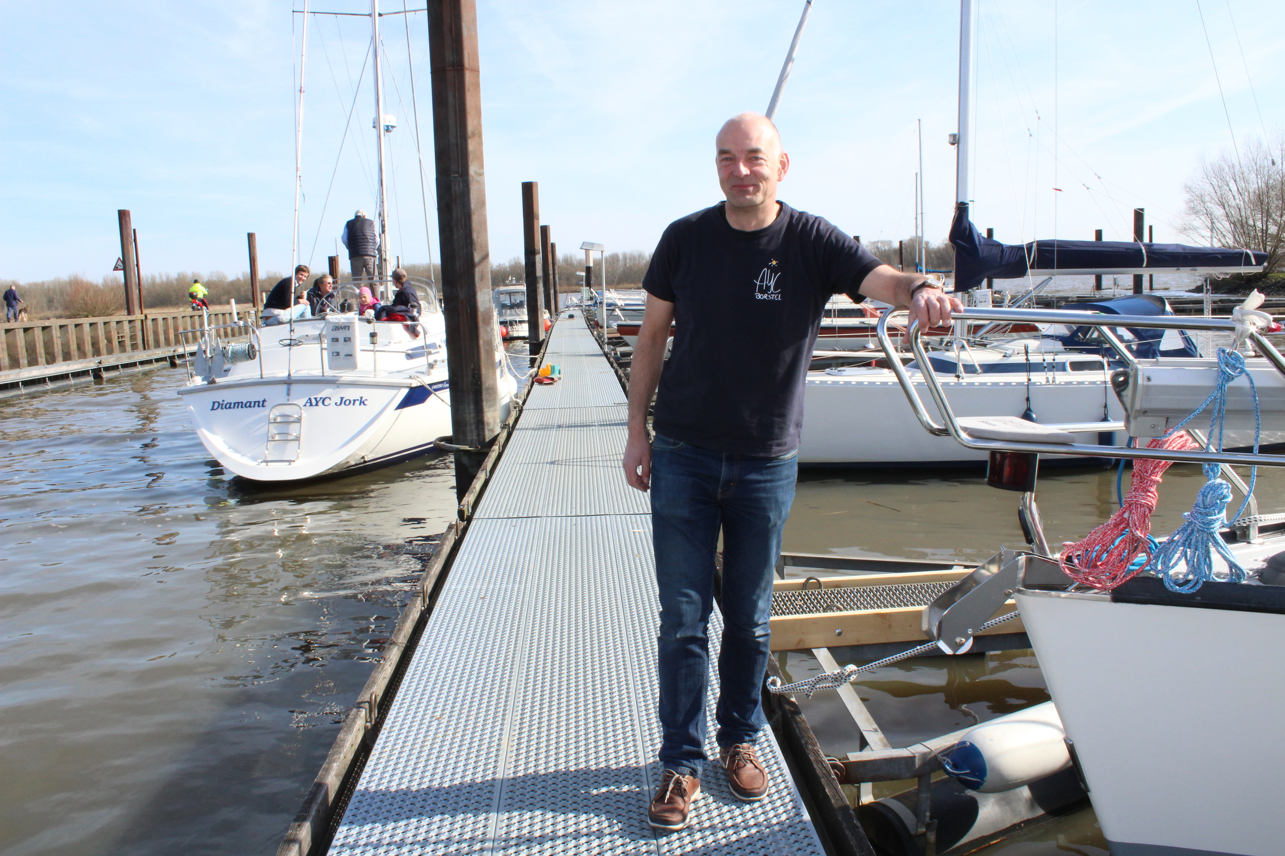 Axel Grißmer freut sich auf die neue Segelsaison Fotos: lt/AYC