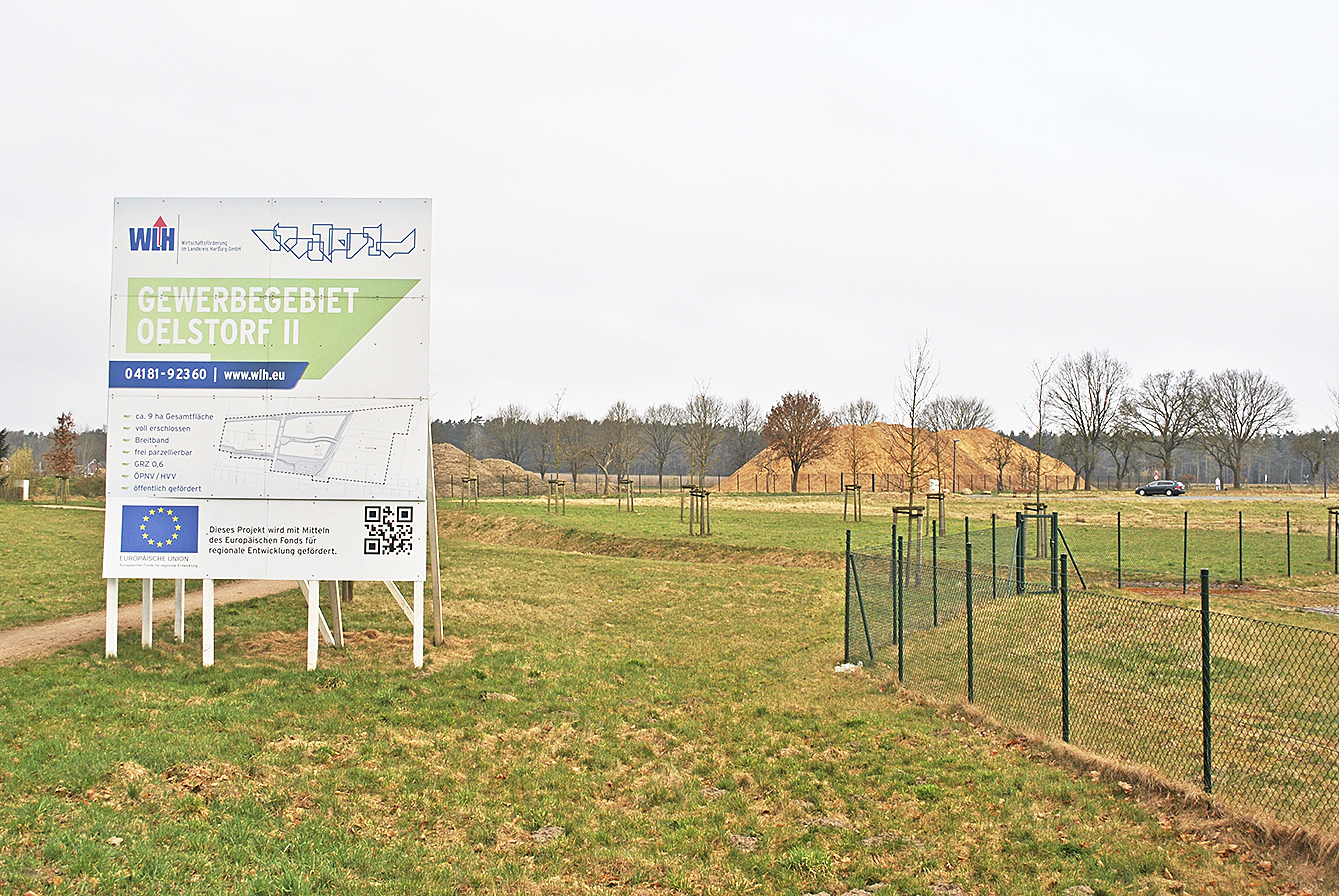 Im Gewerbegebiet Oelstorf II laufen bereits Vorarbeiten für weitere Firmenansiedlungen