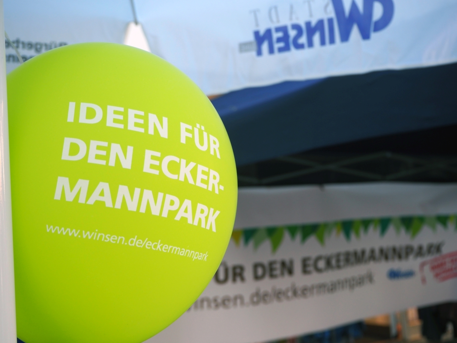 In bunten Farben und mit verschiedenen Aktionen wurde für die Ideenkampagne geworben