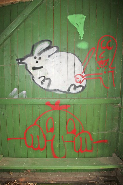 Tierzeichnungen aus Sprühlack