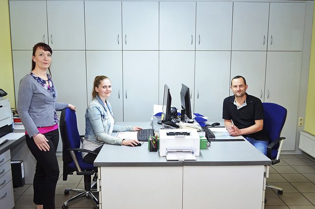 Das Kundendienst-Team mit (v.li.) Diana von Rennenkampff, Milena Braun und Ronny Lohner