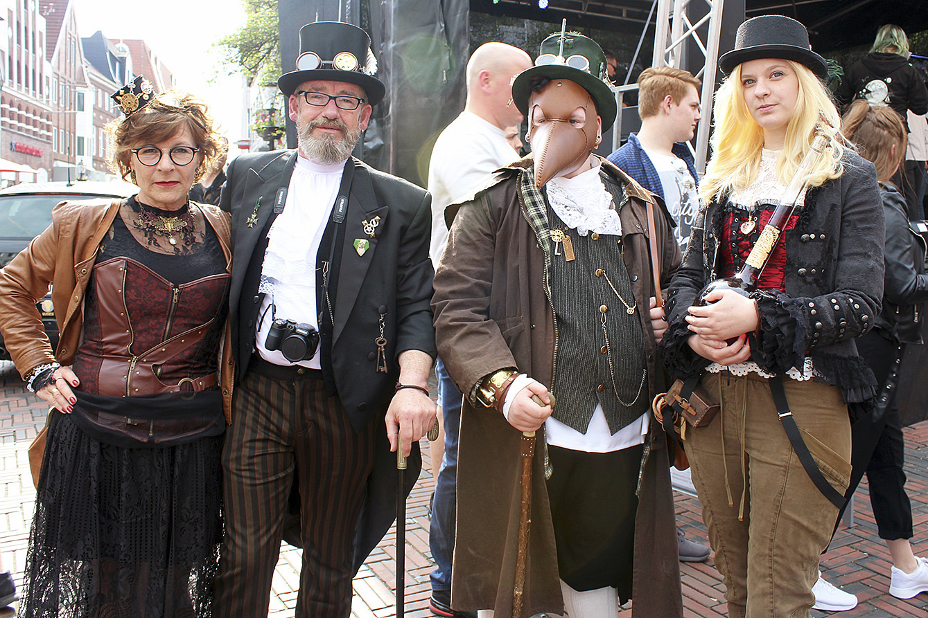 Waren extra aus Karlsruhe angereist: Martina, Manfred und Marie Uhl mit Lena Michael