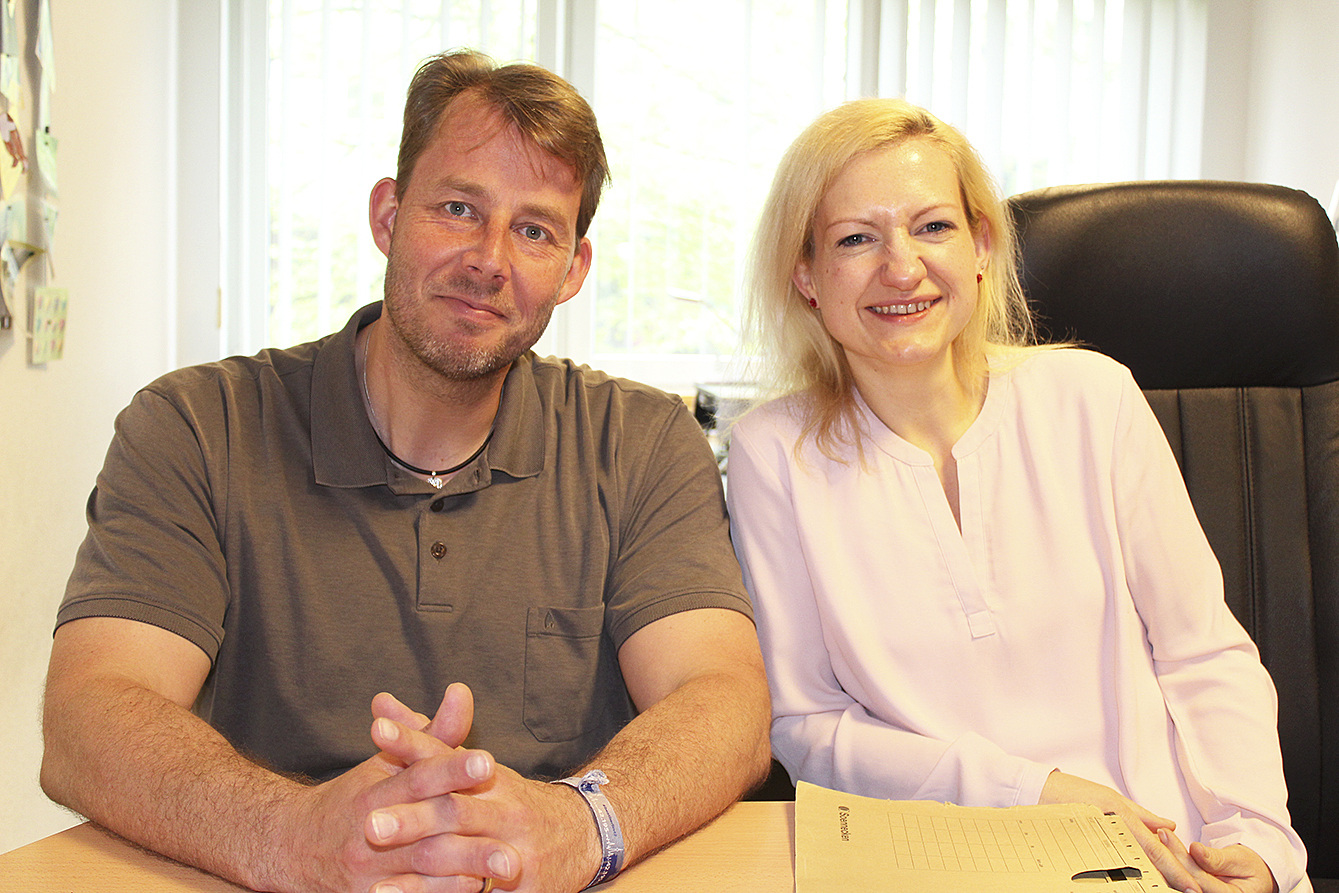 Qualifizierte Berater für Personen mit gesundheitlichen
Einschränkungen: Christian Au und Henriette Wojciechowski Foto: wd