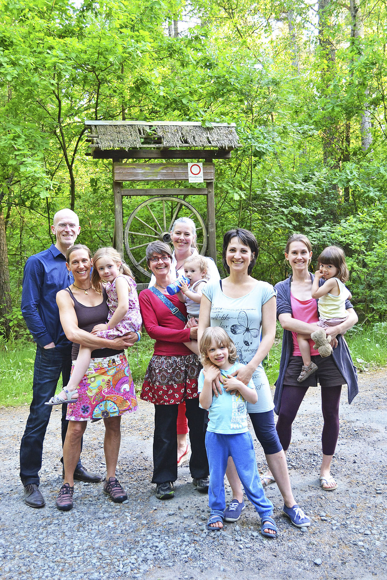 Werben für die Freie Schule Nordheide (v. li.): Ansgar Schmitz, Katja Elpel, Steffi von Grünewald, Ilona Kähler, Sabine Melchin und Carolin Schierhorn
