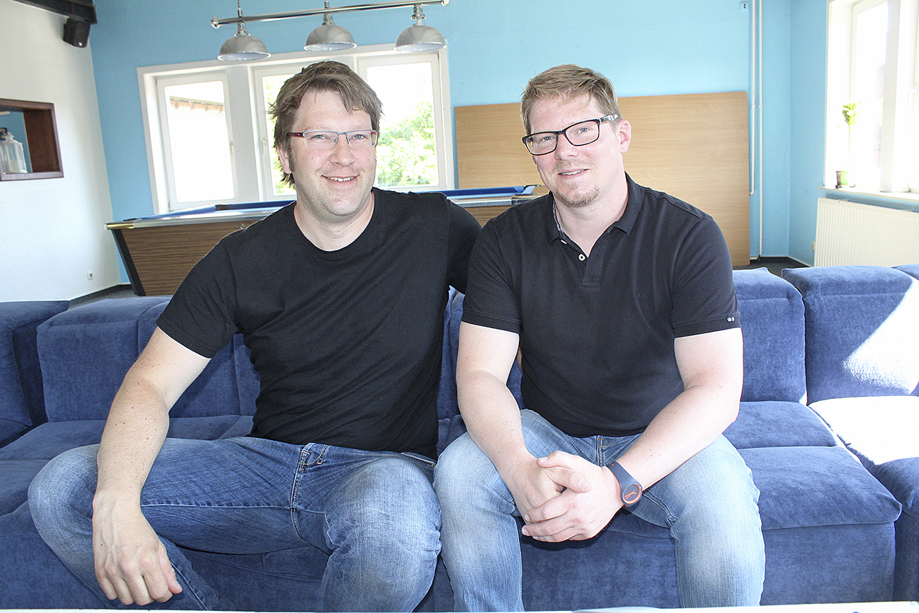 Gabriel Braun (li.) und Andreas Thomforde
wollen die Musik-Aktivitäten der
Stadtjugendpflege voranbringen