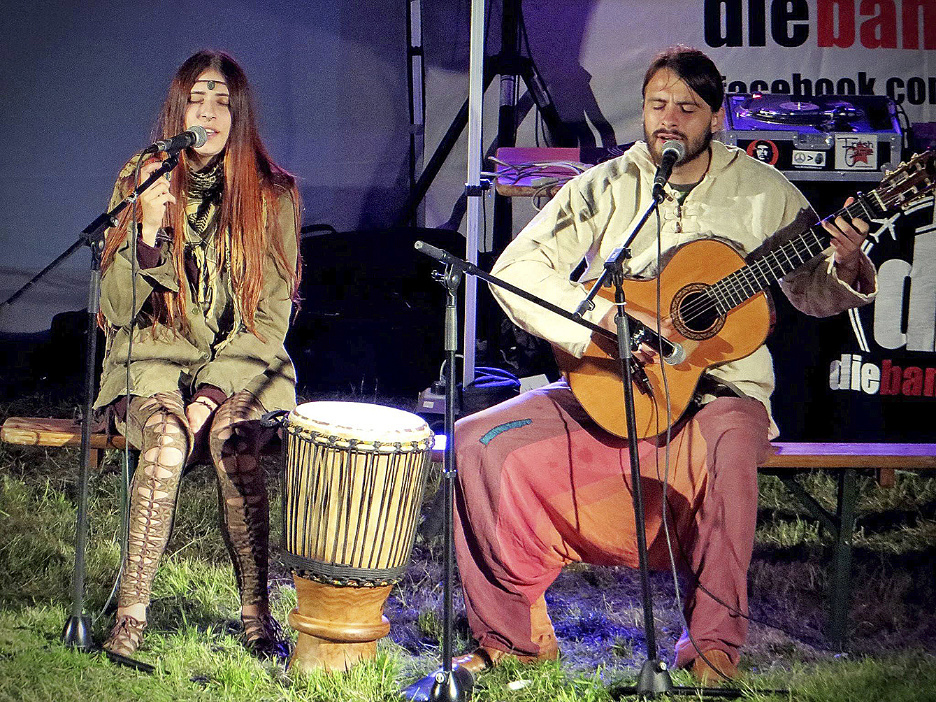 Musikalische Friedensbotschaft: Morgaine und Tjorben