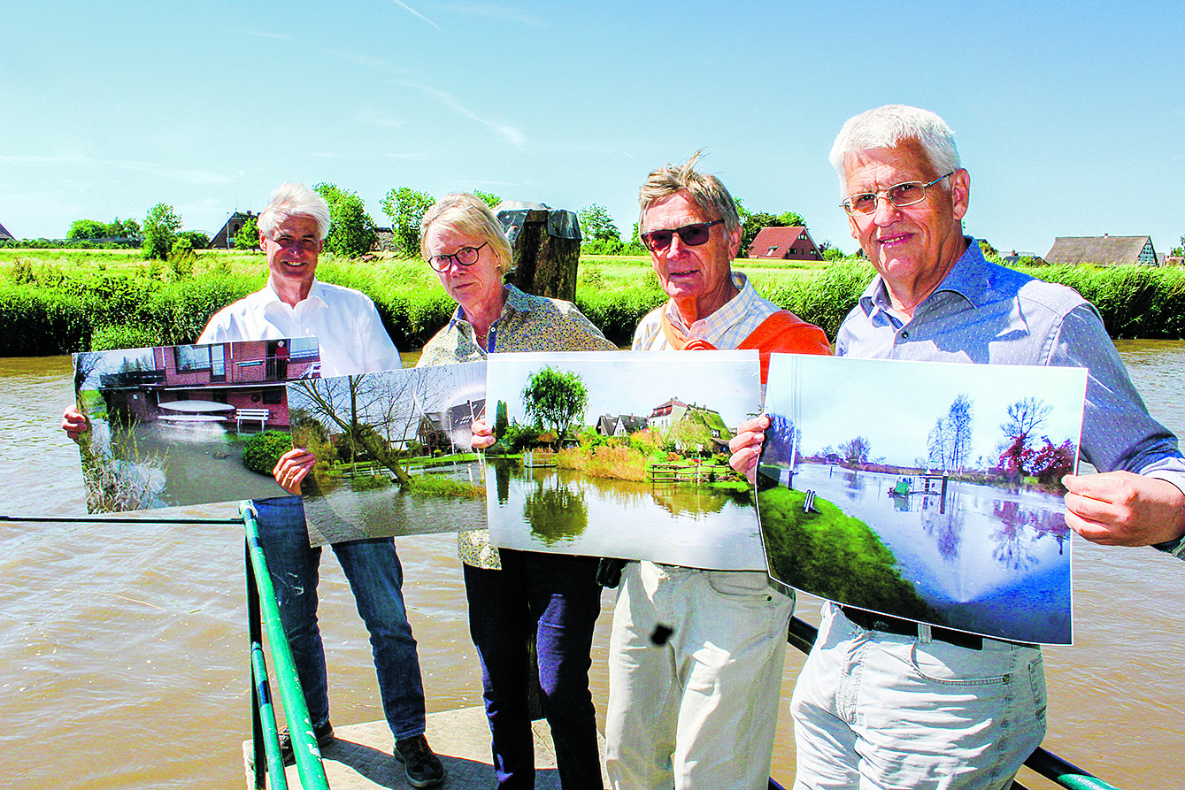 Arno Hagenah (v.li.), Hildegard von Gilgenheimb, Günter Kölln, und Rainer Podbielski wünschen sich mehr Hilfe von den Behörden Fotos: bc/privat