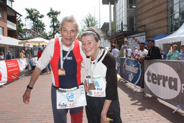 Gern gesehen Gäste: Peter (84) und Maria Alice (79) Backhausen
