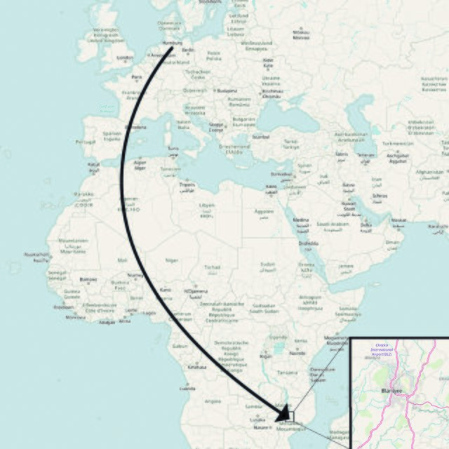 12.123 Kilometer liegen zwischen Seevetal und Blantyre in Malawi